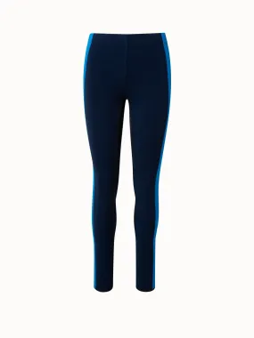 Maro Thermo Fleece Leggings mit Seitenstreifen