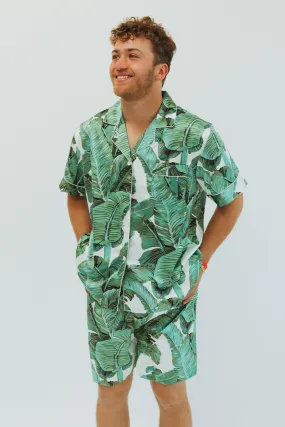 Men's Banana Leaf Shorts set