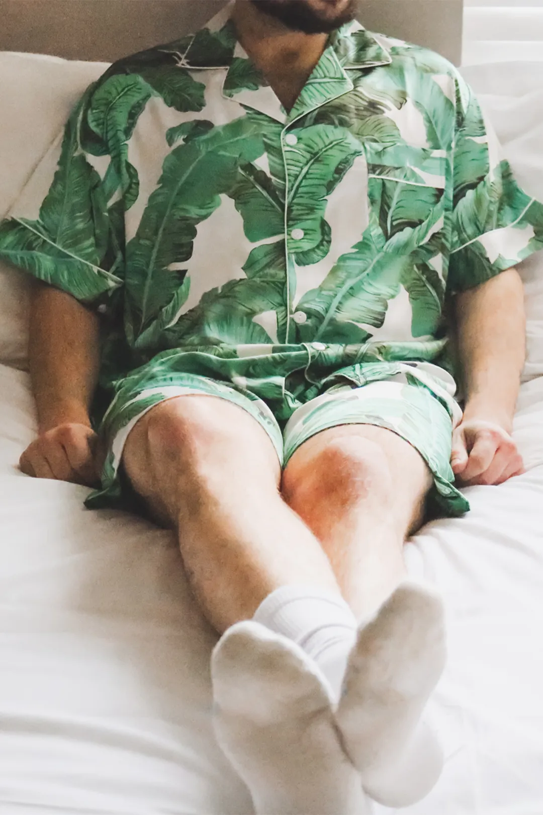 Men's Banana Leaf Shorts set