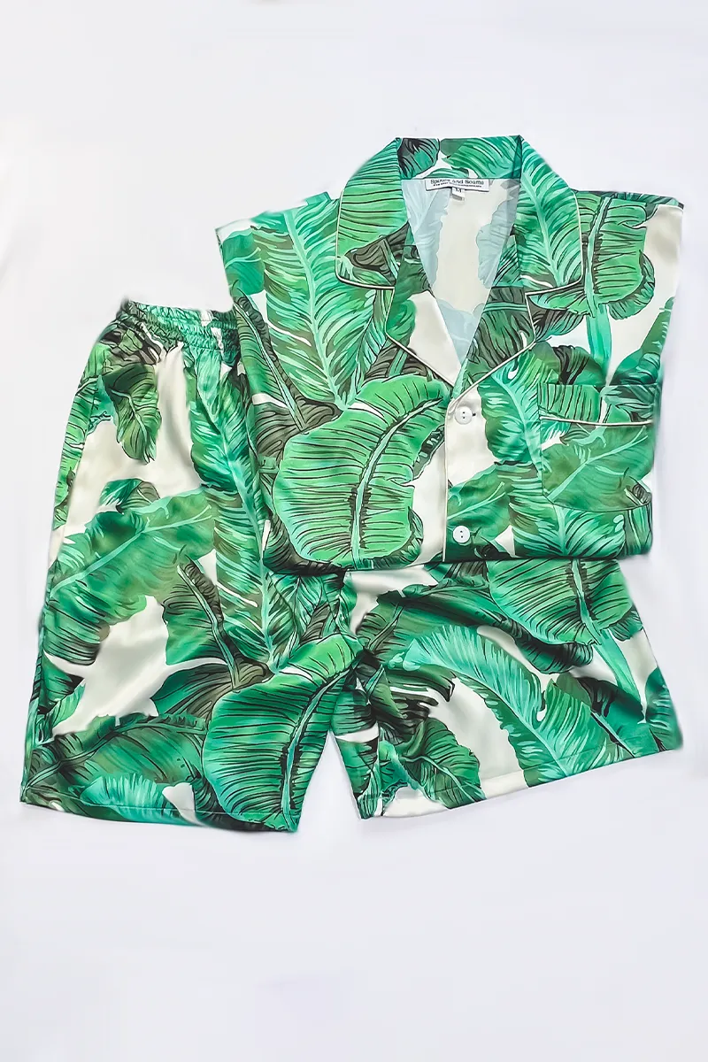 Men's Banana Leaf Shorts set