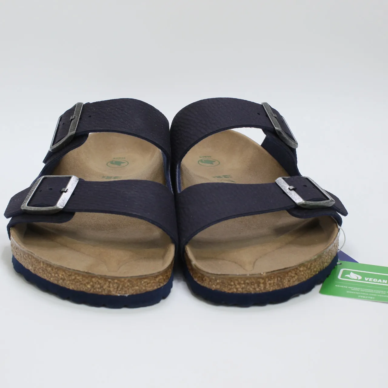 Mens Birkenstock Arizona Two Strap Desert Dust Indigo Blue