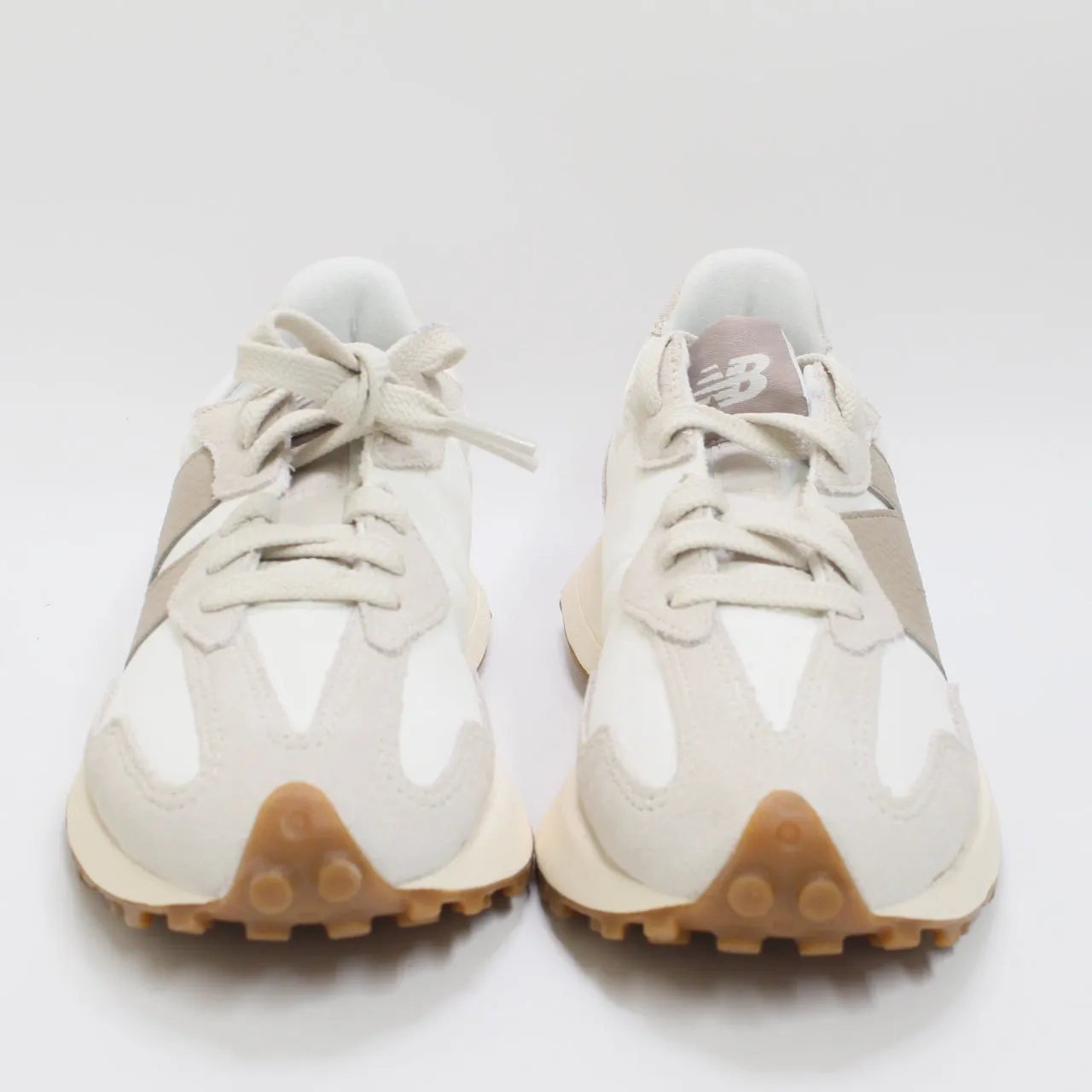 Mens New Balance 327 Driftwood OffWhite Grey Sand Trainers