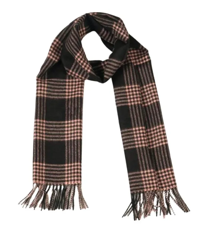 Men's Plaid Alpaca Scarf