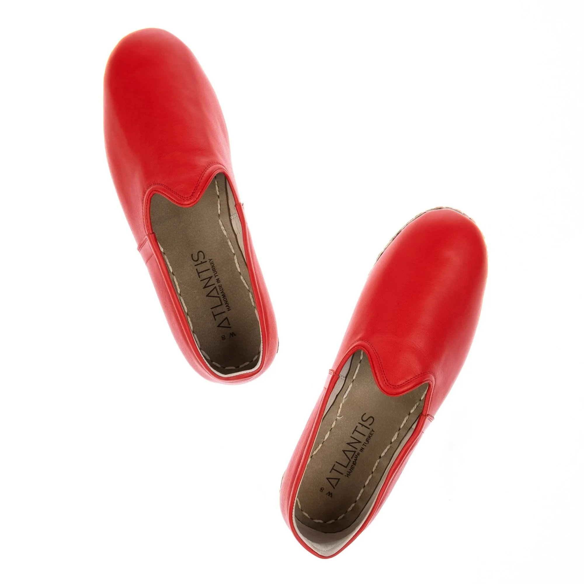 Men's Red Slip On Shoes