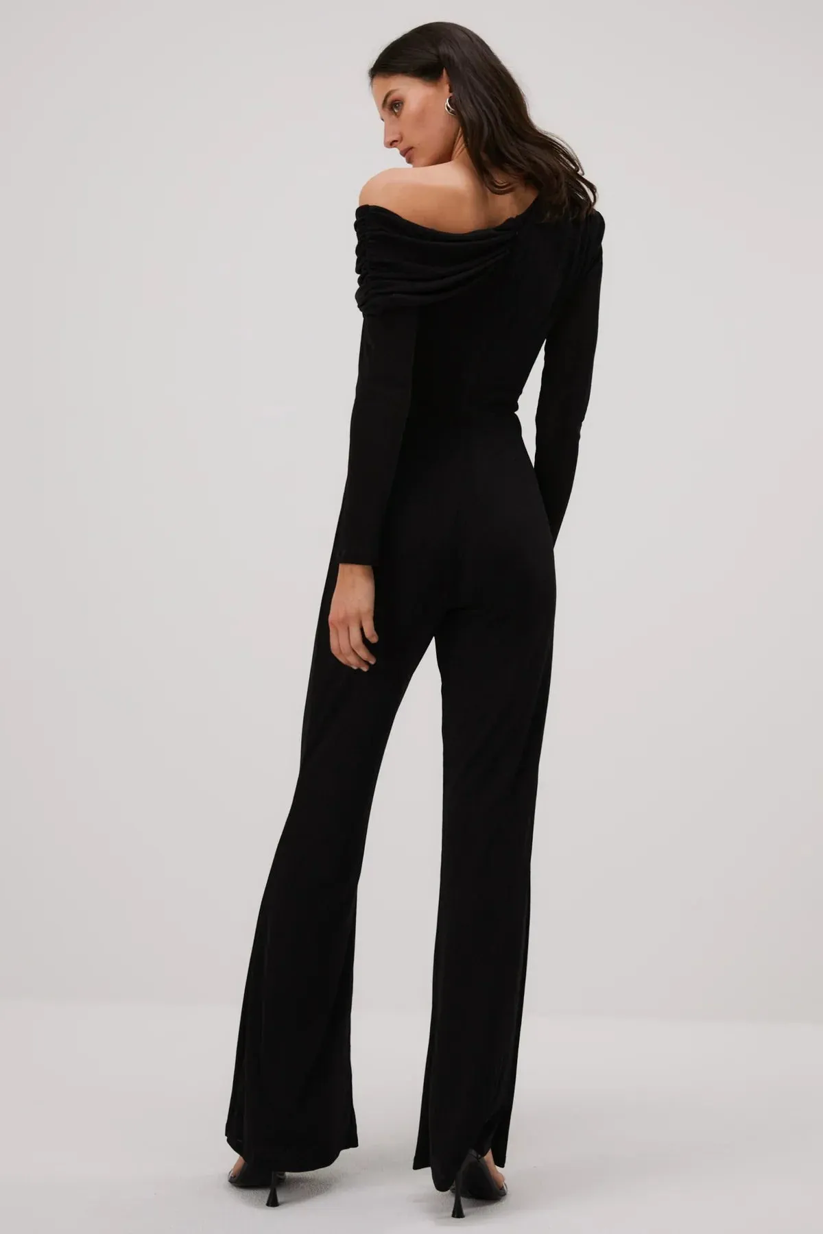 Misha Gyda Slinky Jersey Jumpsuit - Black