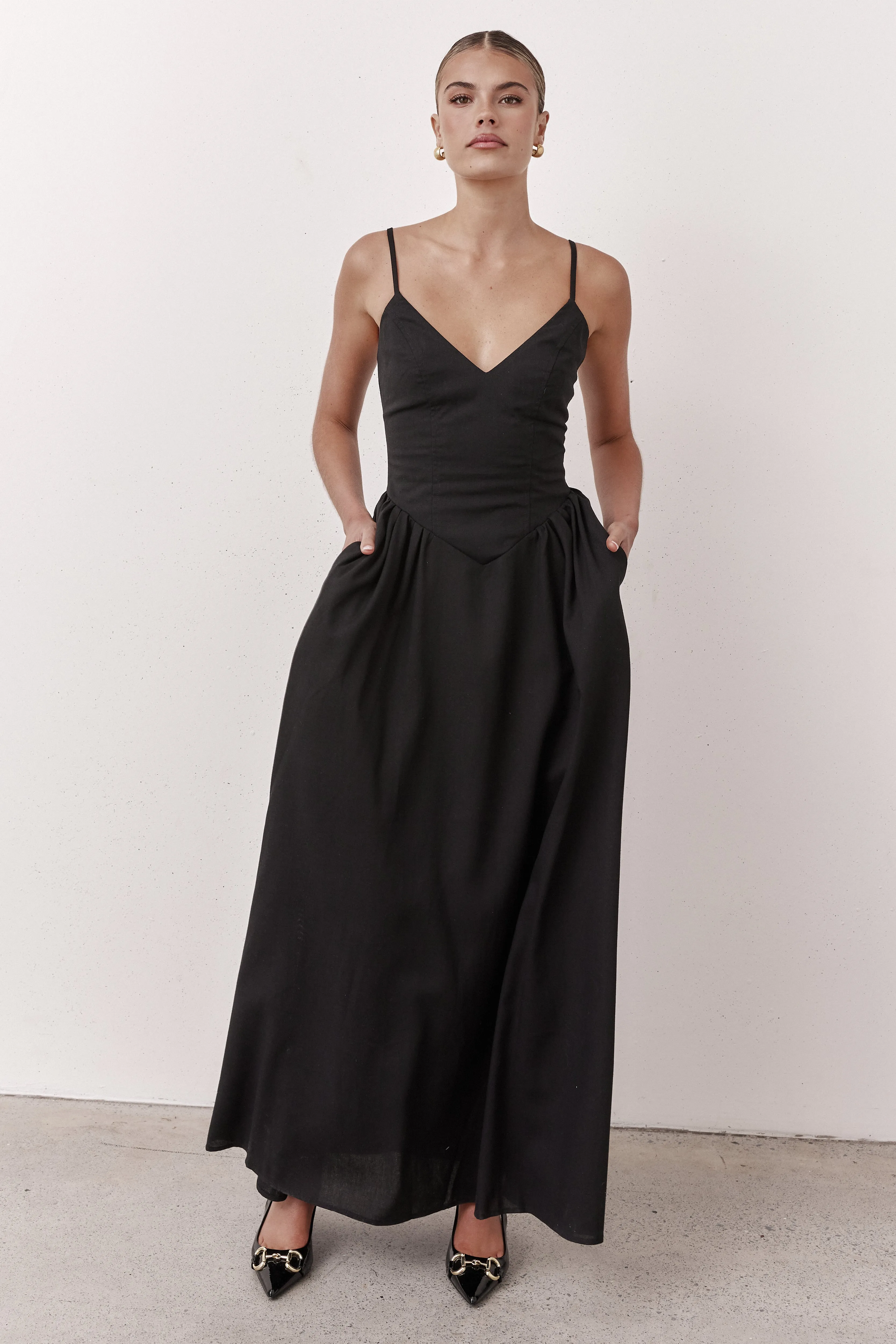 Piper Maxi Dress (Black)