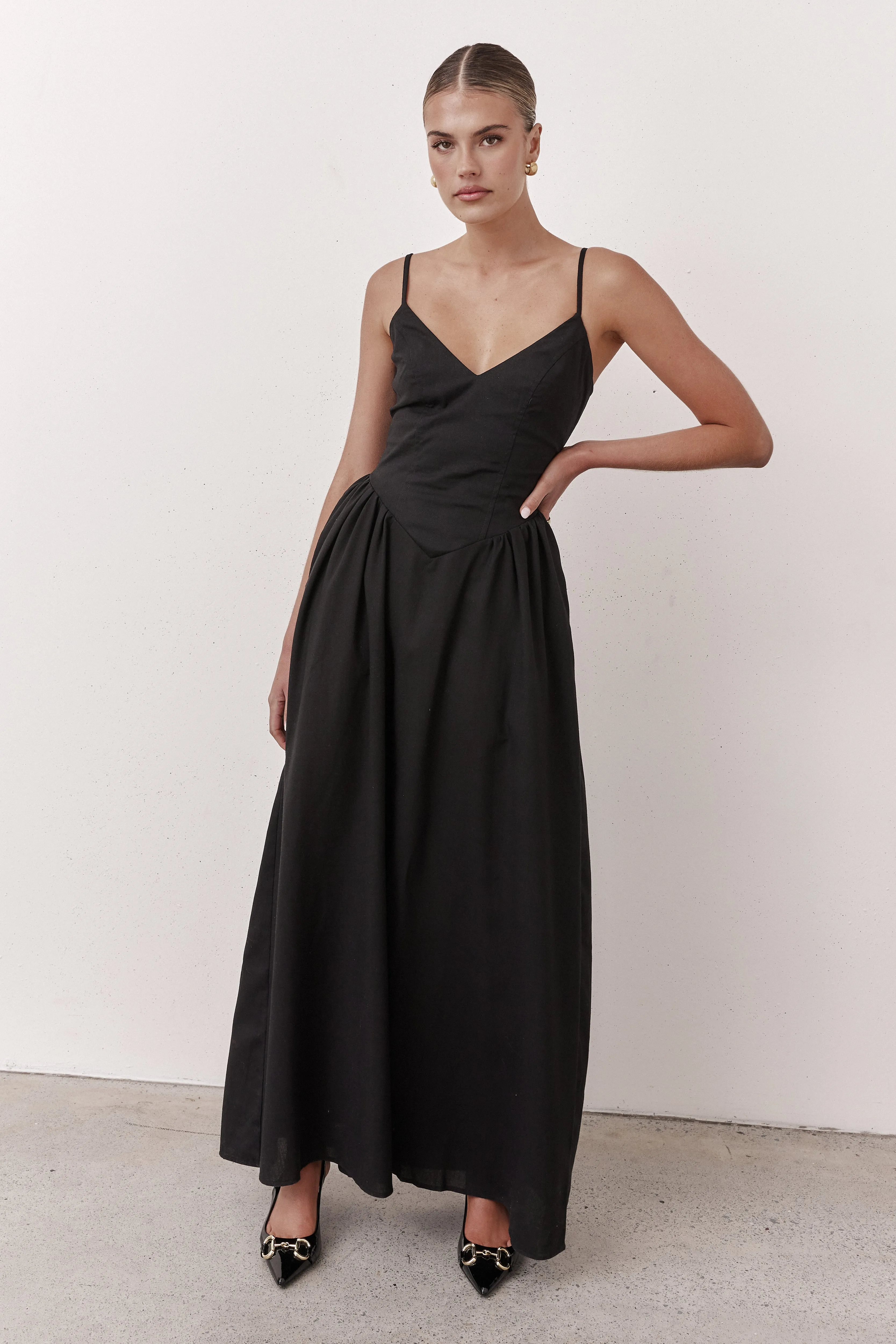 Piper Maxi Dress (Black)