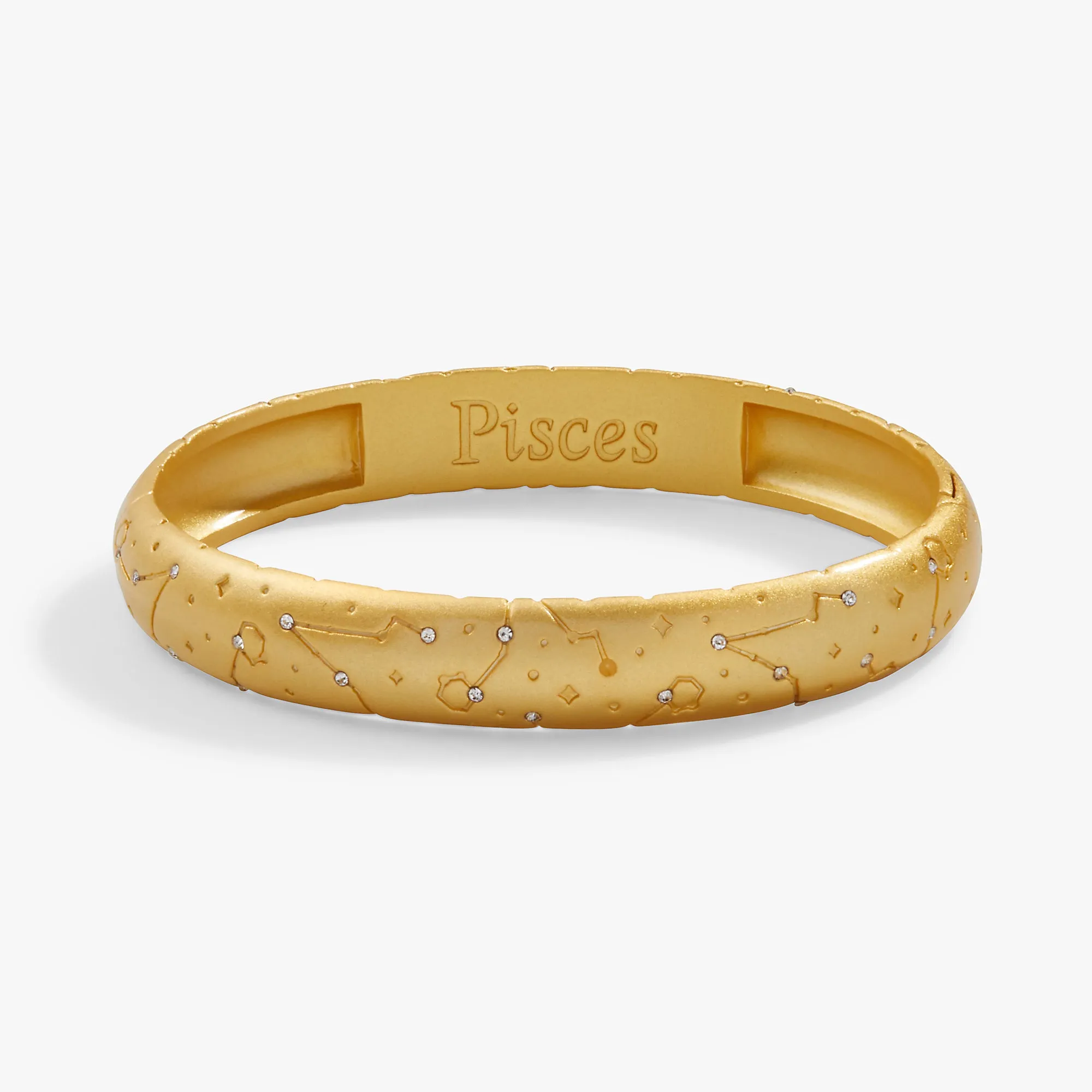 Pisces Zodiac Hinge Bangle