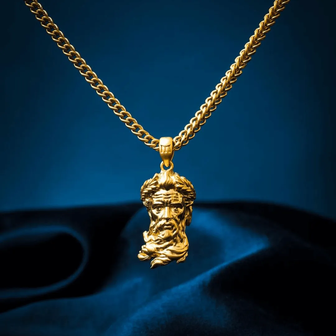 Poseidon Pendant - Gold