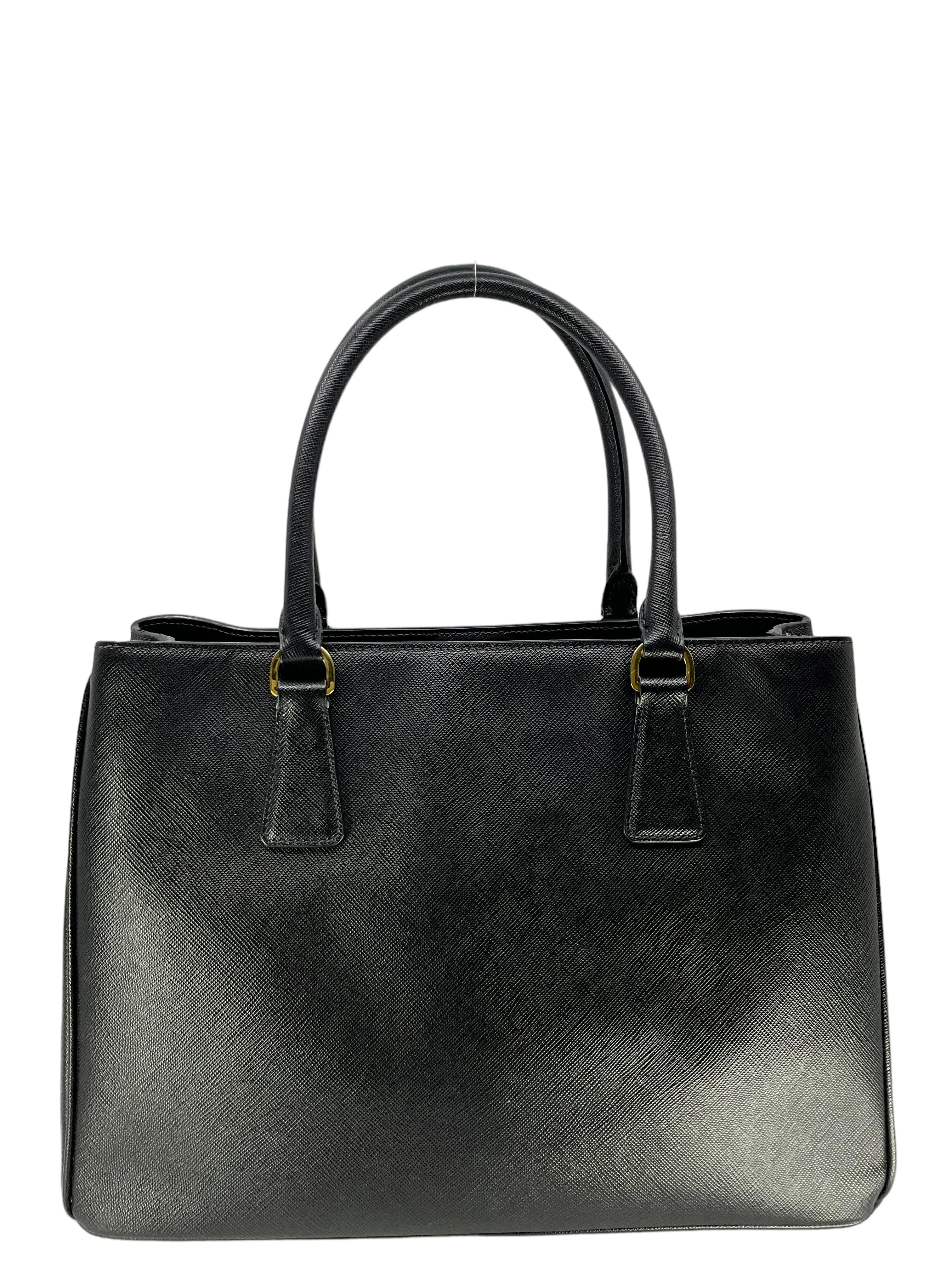 Prada Black Saffiano Leather Tote Bag