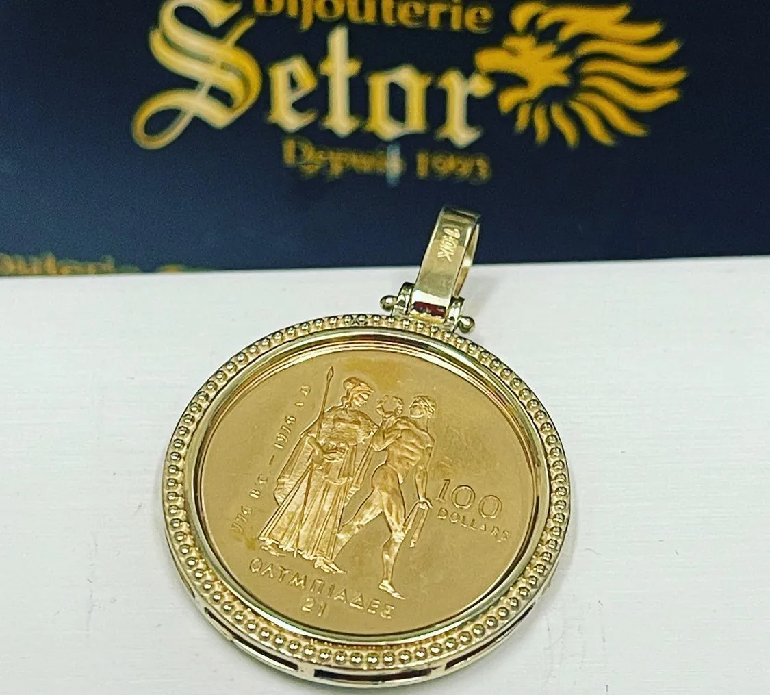 Queen Elizabeth coin pendant DP033