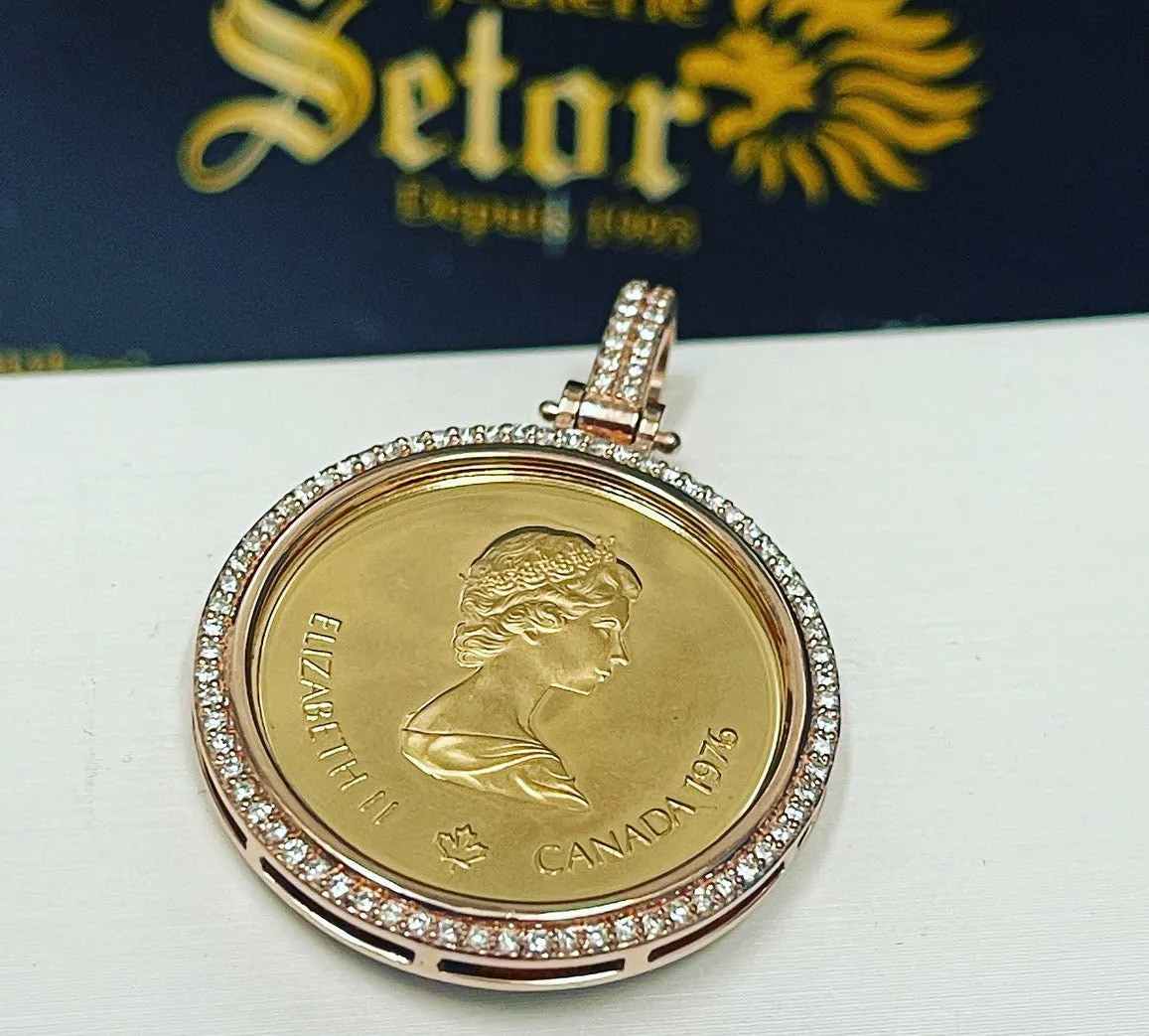 Queen Elizabeth coin pendant DP033