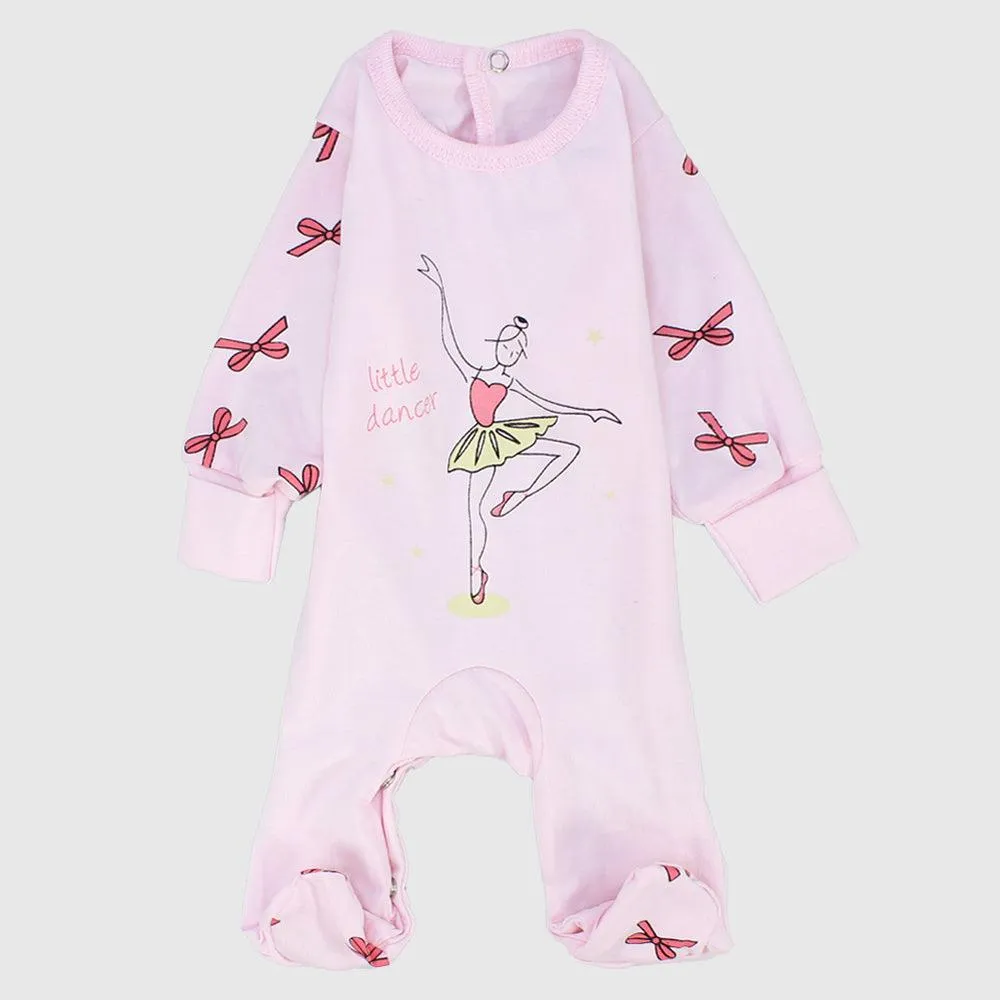 "Little Dancer" Long-Sleeved Baby Footie