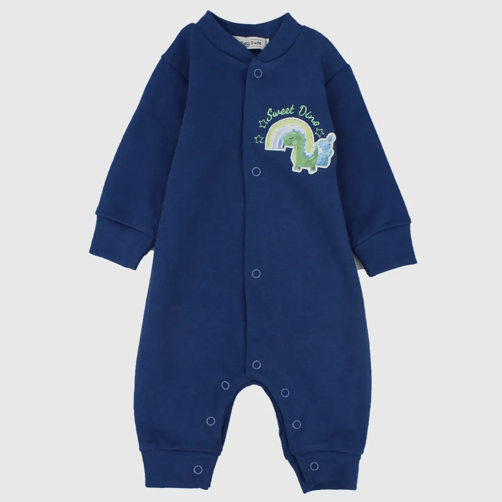 "Sweet Dino" Long-Sleeved Footless Onesie