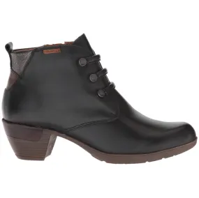 Rotterdam Calfskin Leather Women's Mid Heel Zip Up Ankle Boots