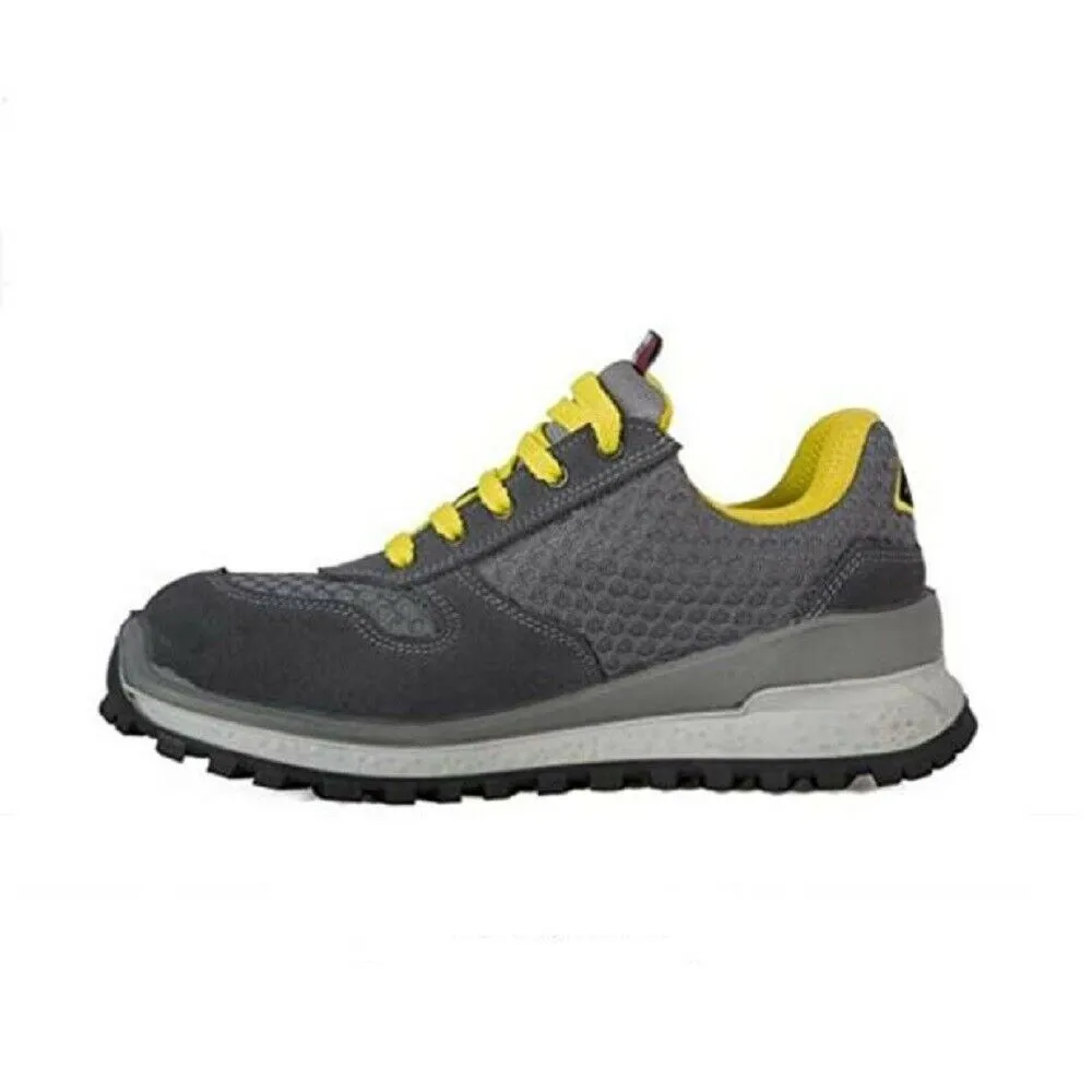 Scarpe da Uomo LEWER  - art. LONDRA  grigio giallo Antinfortunistica bassa Sneakers