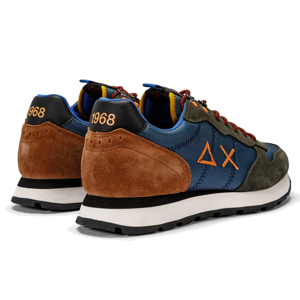 Scarpe Uomo Sun68 Sneakers Tom Goes Camping Colore Navy Blue - Z43105