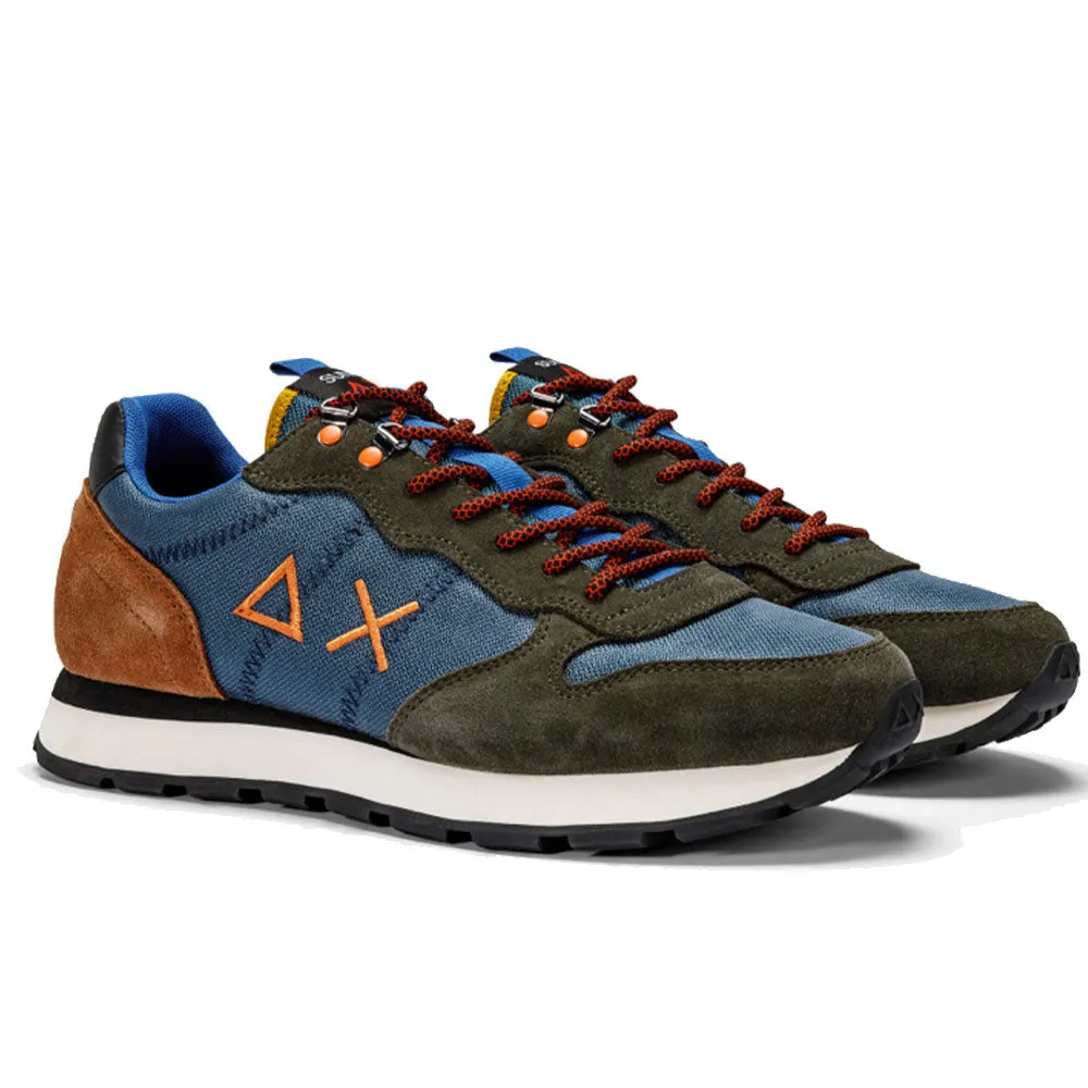 Scarpe Uomo Sun68 Sneakers Tom Goes Camping Colore Navy Blue - Z43105