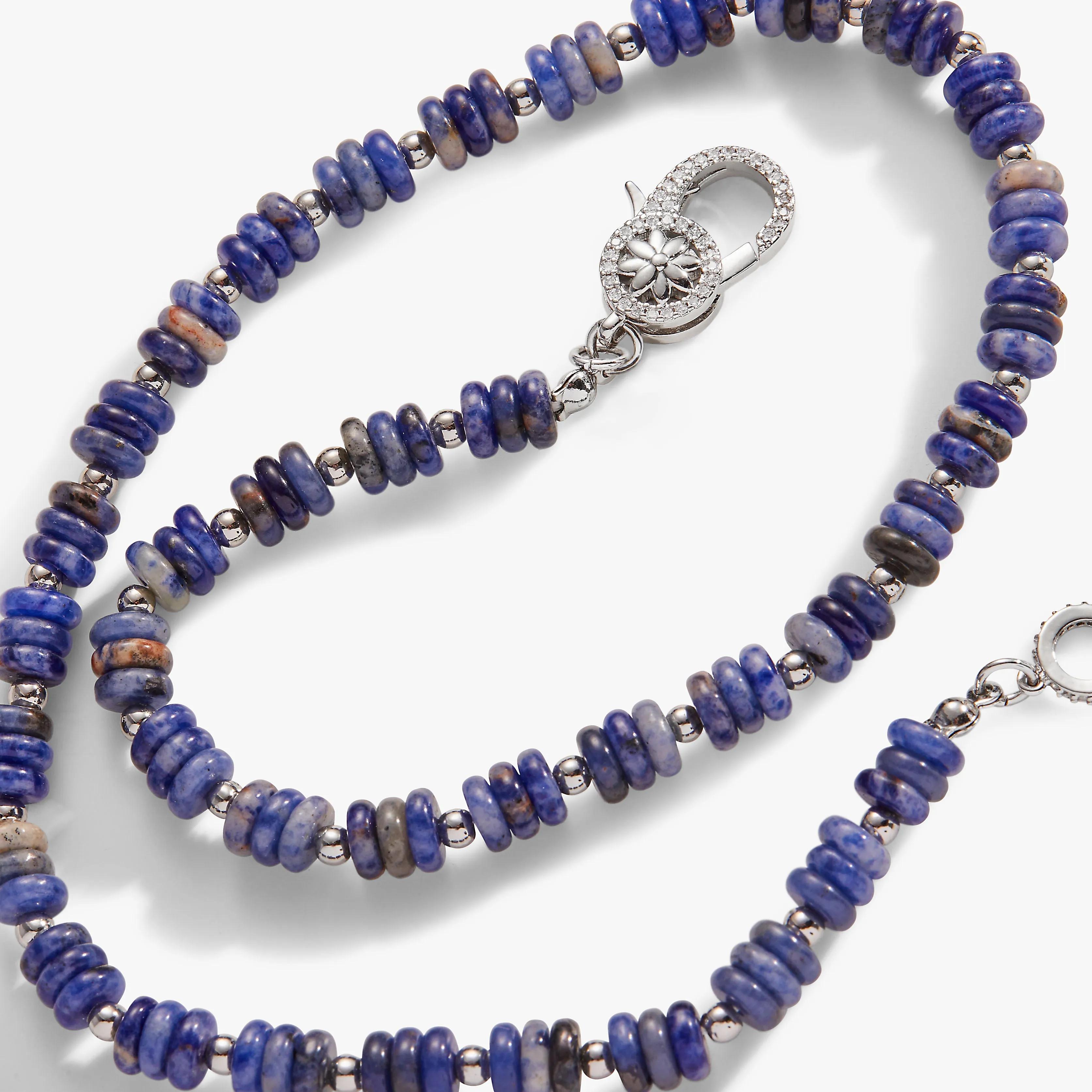 Sodalite Carabiner Necklace