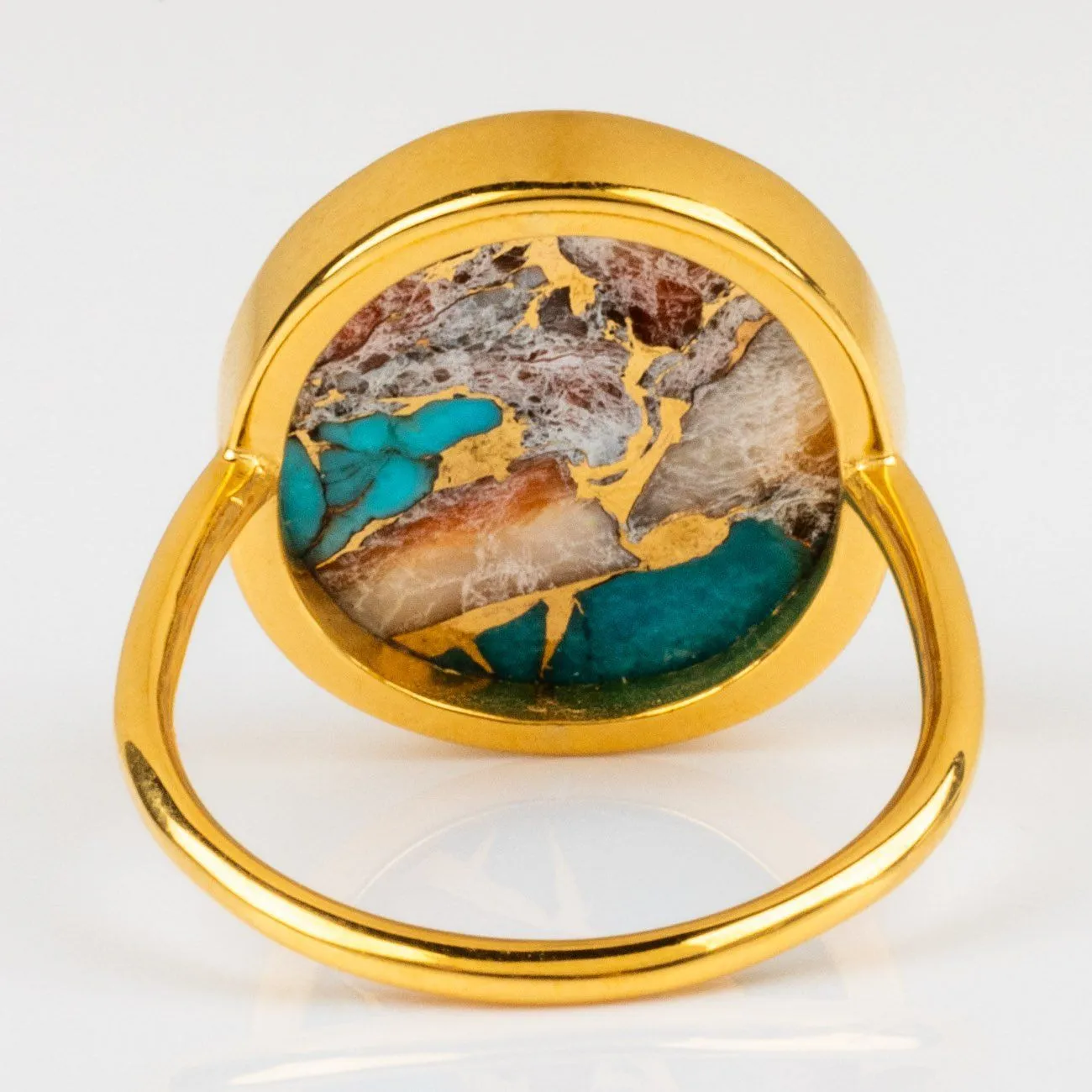 Statement Oyster Turquoise Ring