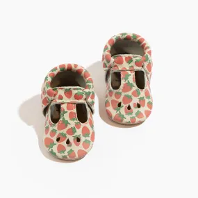 Strawberries 'n' Cream Mary Jane Baby Shoe