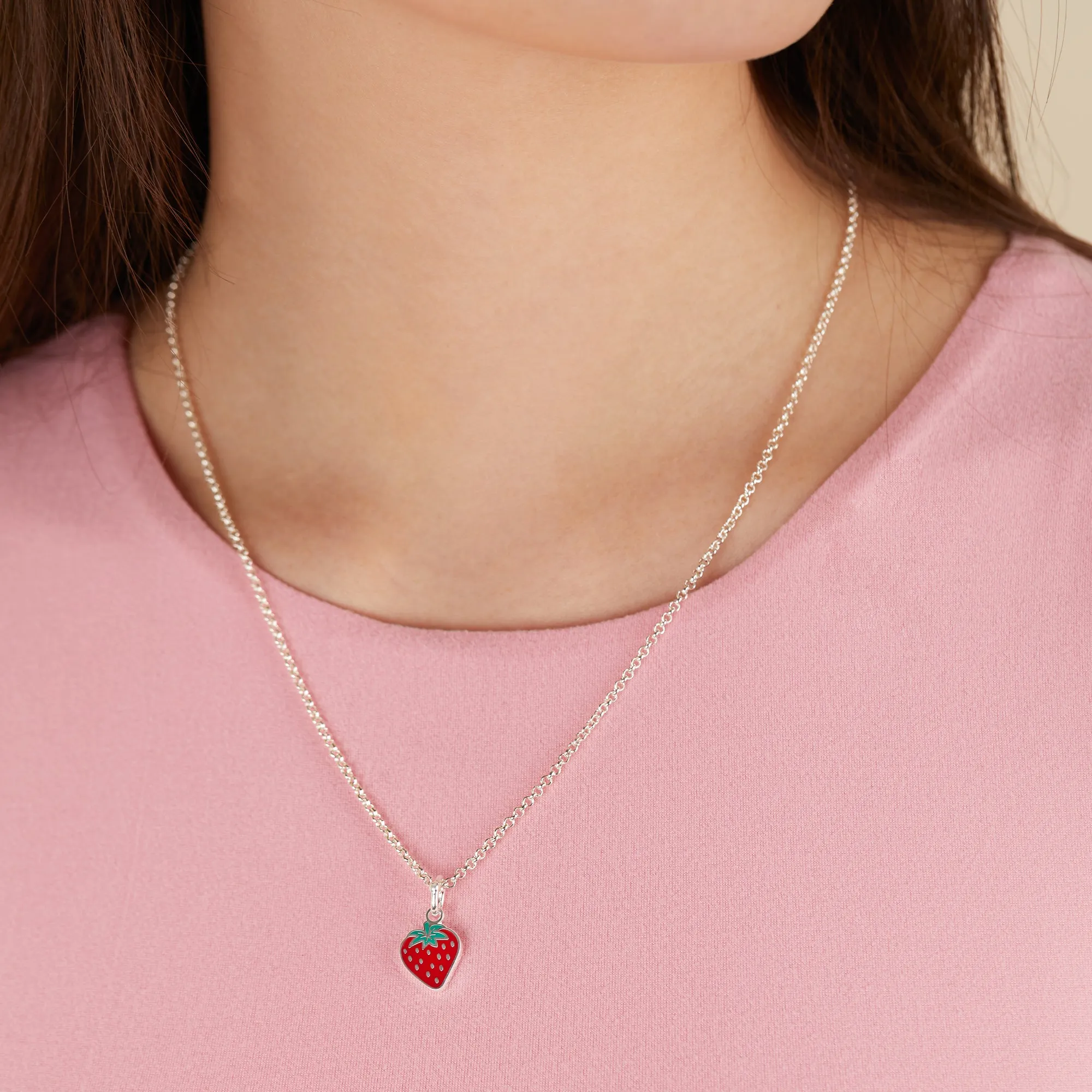 Strawberry Charm Necklace