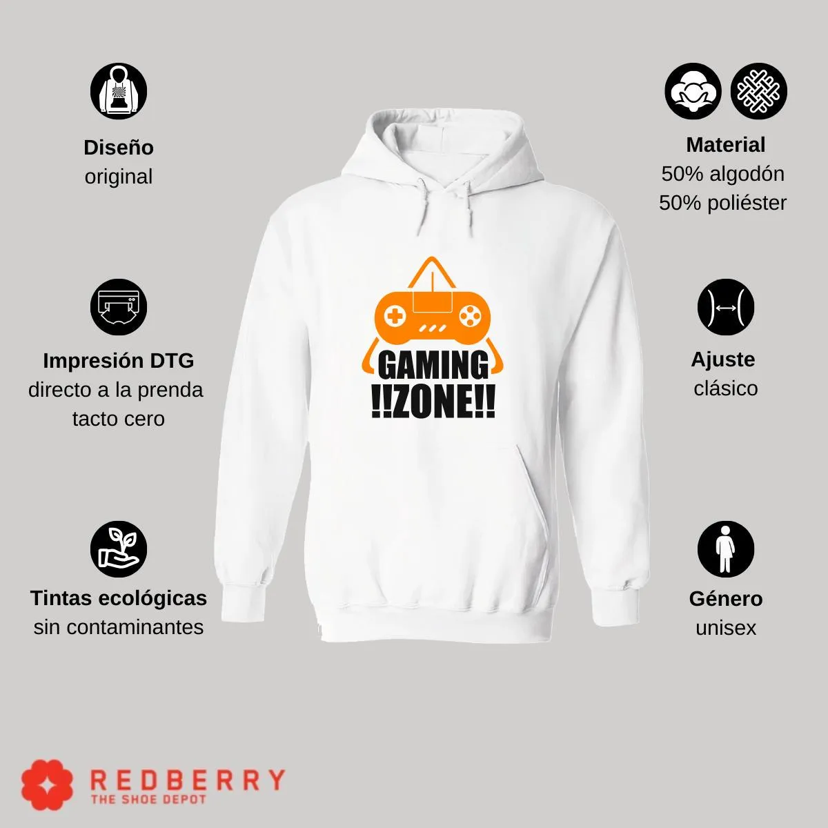 Sudadera Hombre  Hoodie Gamer Videojuegos Frases 071