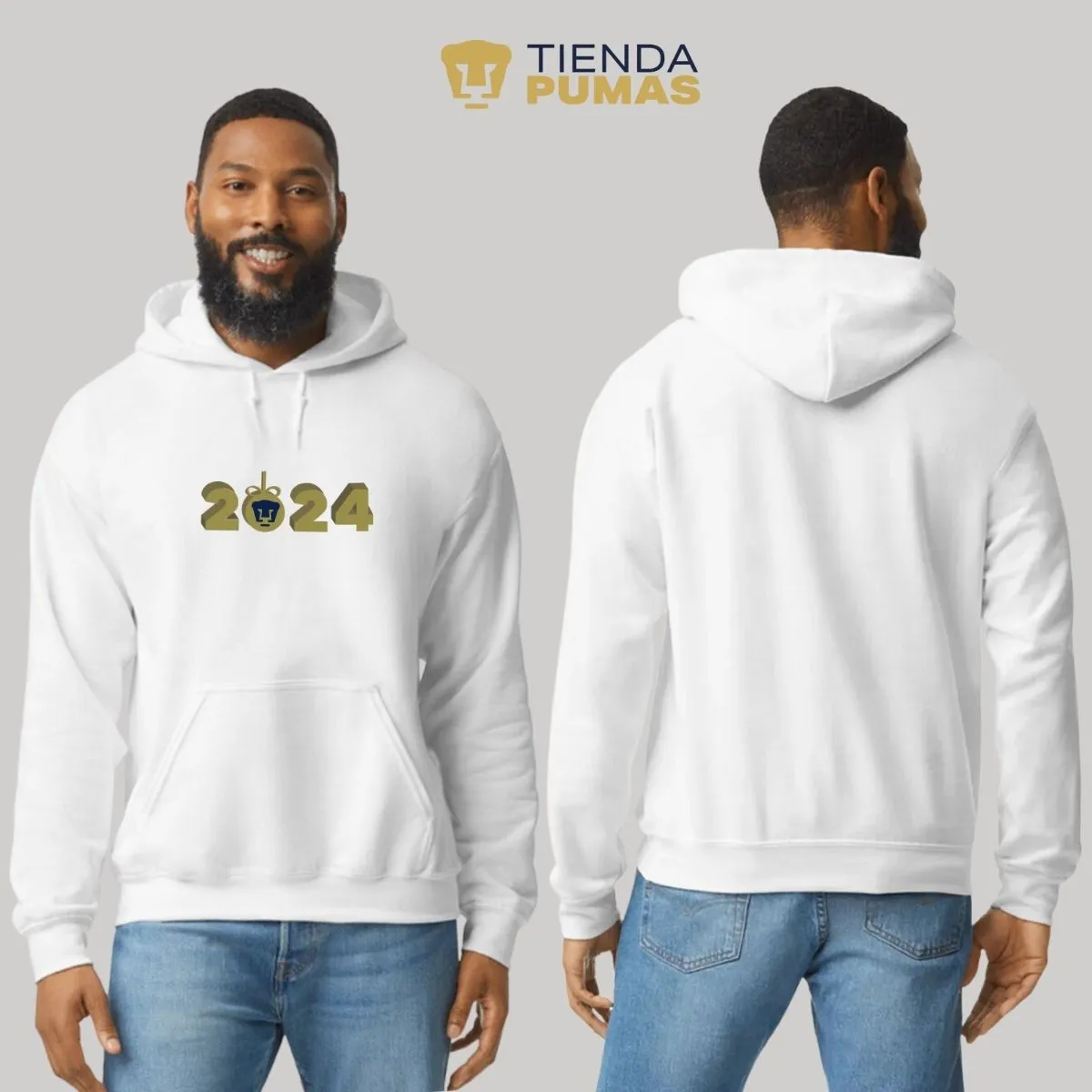 Sudadera Hombre Hoodie Pumas UNAM Ao Nuevo