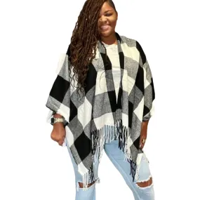 The Plaid Cardigan/ Poncho